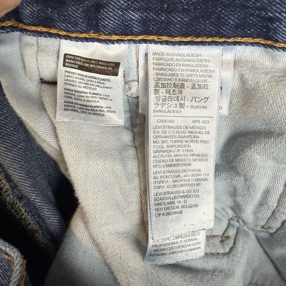 Levi's 550 Jeans Men 34x34 Blue Denim Distressed High-Rise Relaxed Fit Straight - Picture 13 of 15